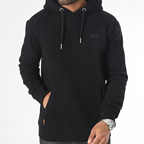 Sweat Capuche Essential Logo Noir