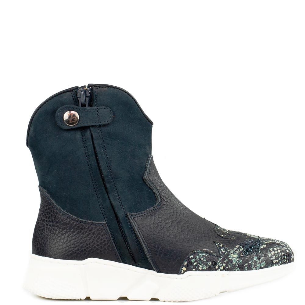 Zecchino d'Oro sneaker boots donker blauw snake 7801