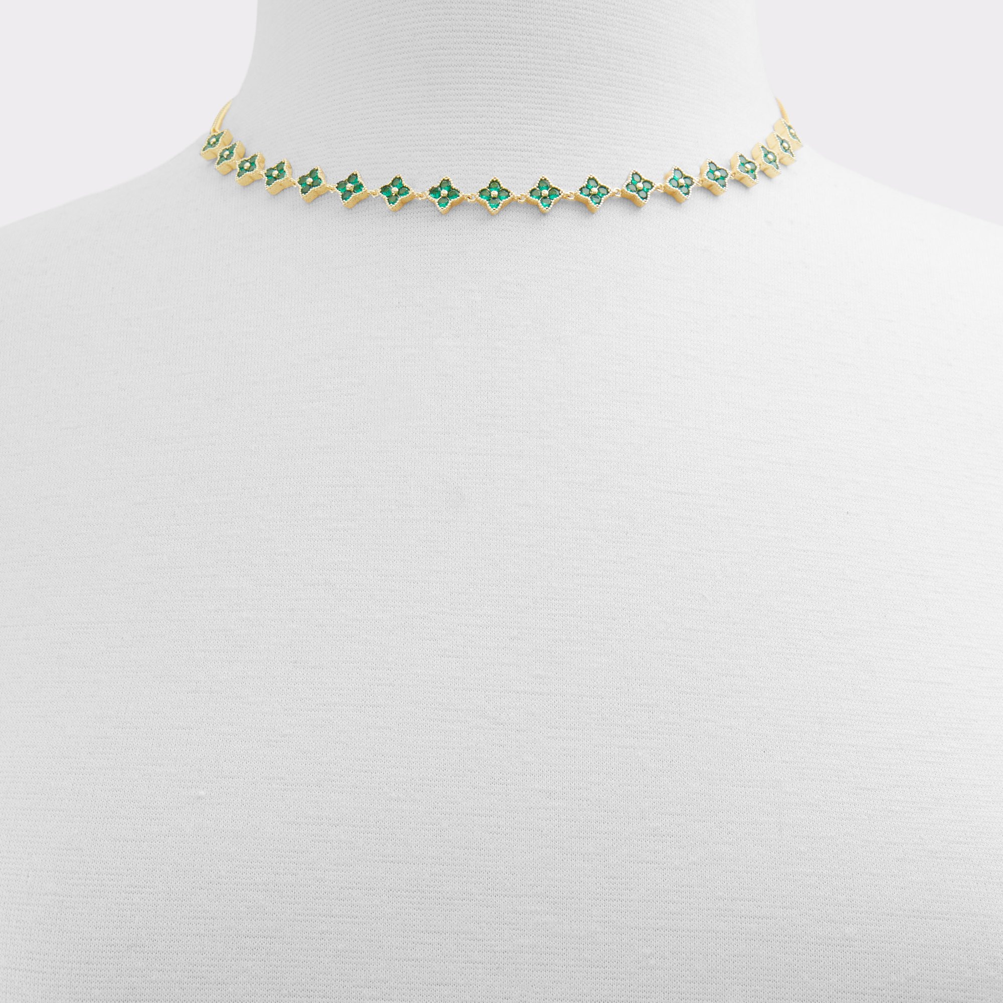 Icongem Dark Green Women Gold plated