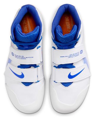 Chaussures Athlétisme Nike Zoom Javelin Elite 3 Blanc Bleu Unisexe