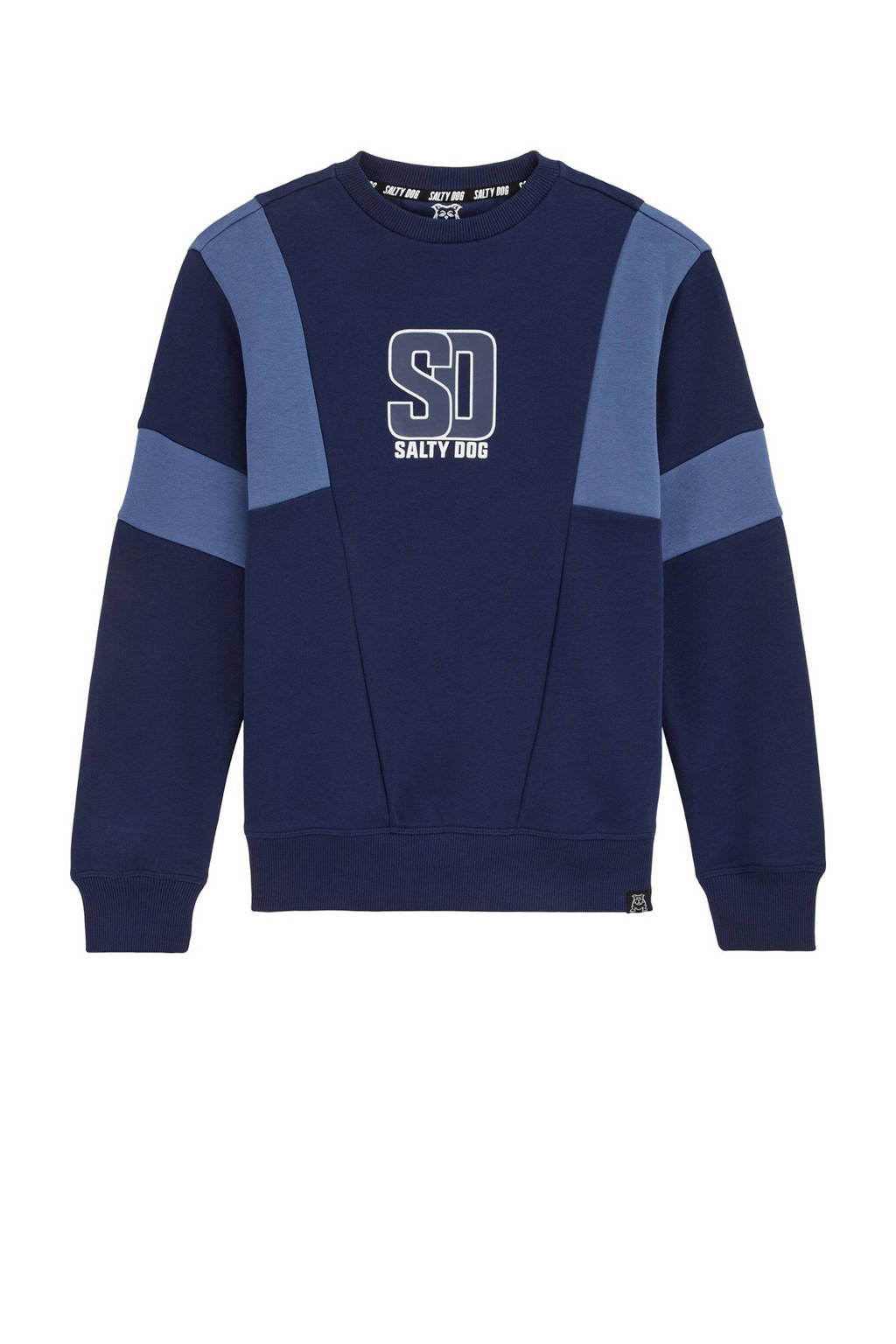 WE Fashion sweater donkerblauw/lichtblauw