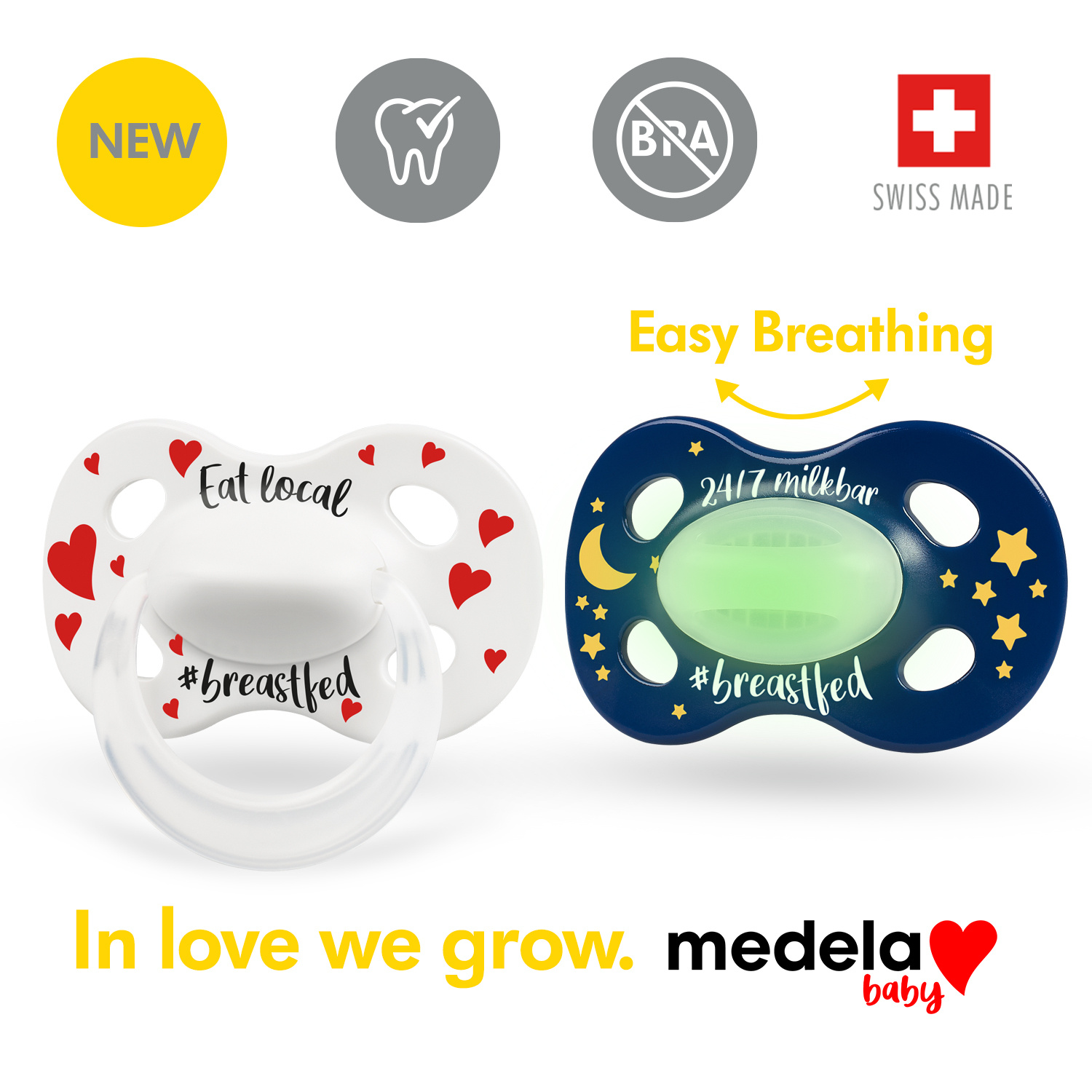 MEDELA Baby Nuggi Day&Night<br>2 Stück, 6-18 breastfed