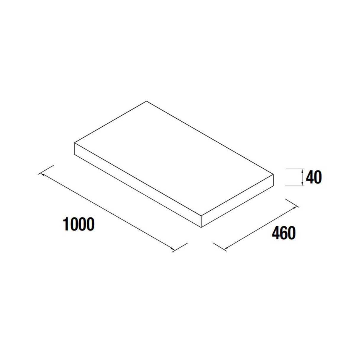 Muebles toppaneel 100cm eiken