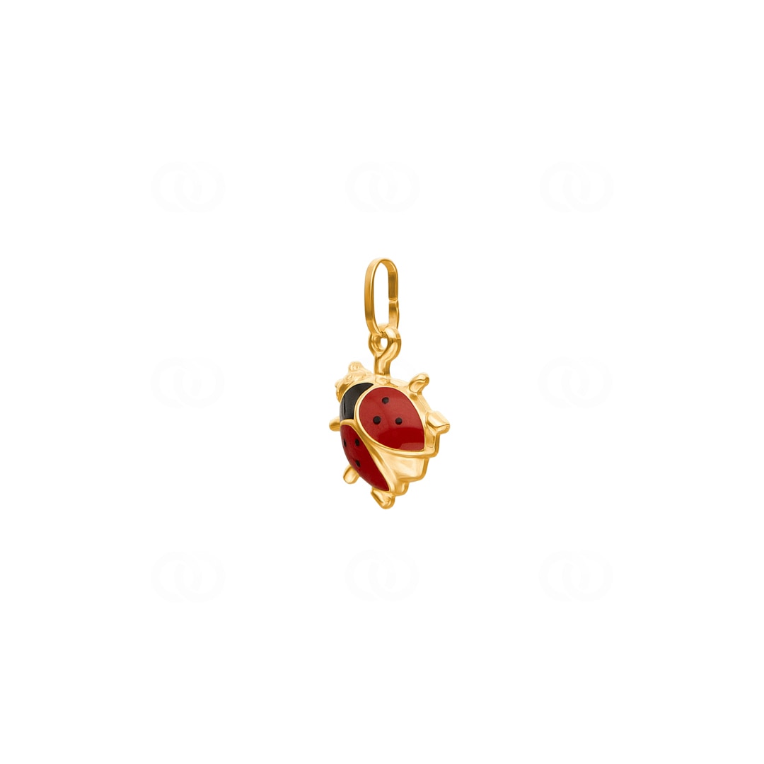 Anhänger 750/18 K Gelbgold Marienkäfer