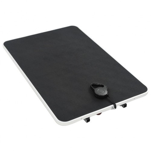 Mesa de tosa para cães com alça, preta