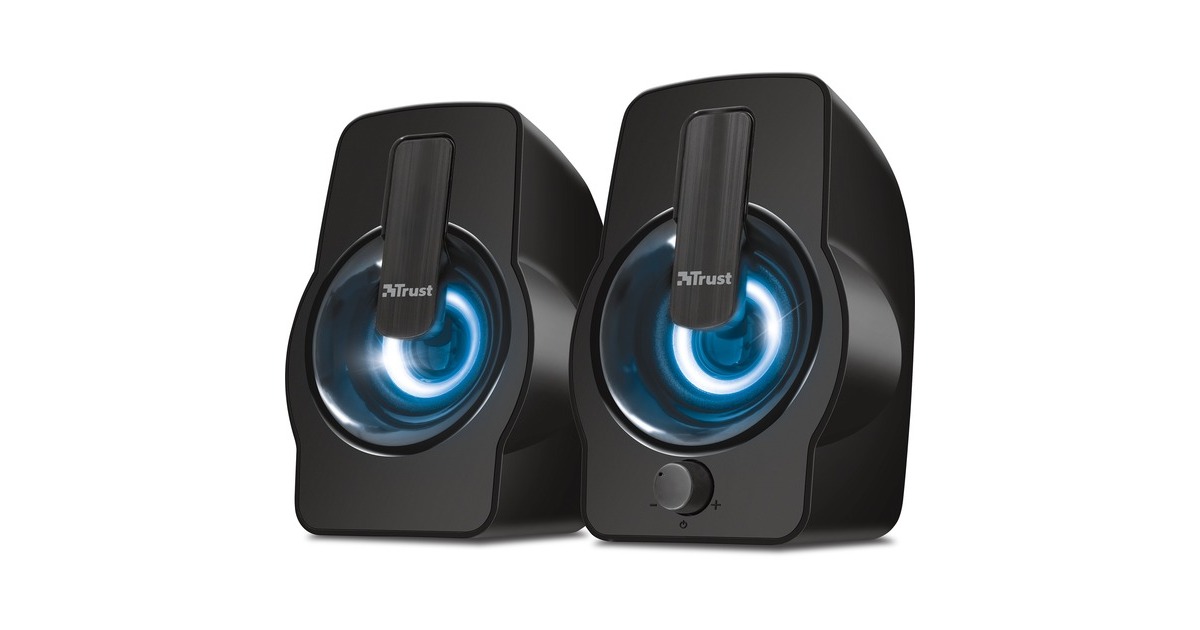 TrustGemi RGB 2.0 luidsprekerset pc-luidspreker  (Zwart, RGB led)