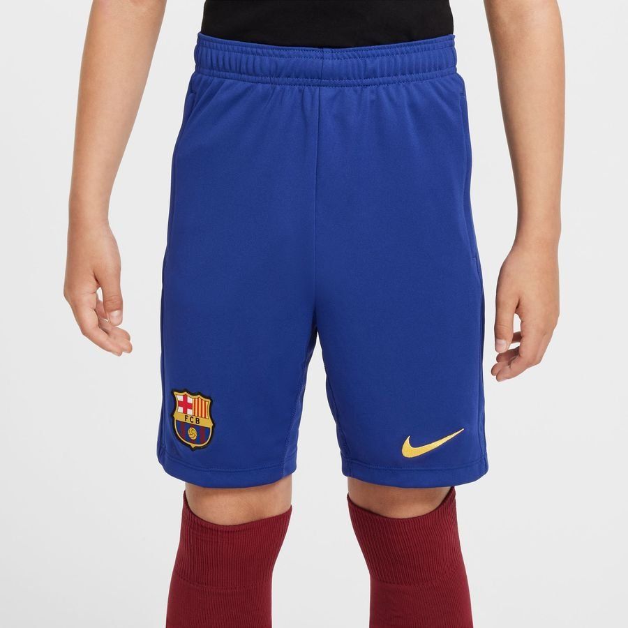 FC Barcelone Short d'Entraînement Dri-FIT Academy Pro - Bleu Marine/Jaune Enfant
