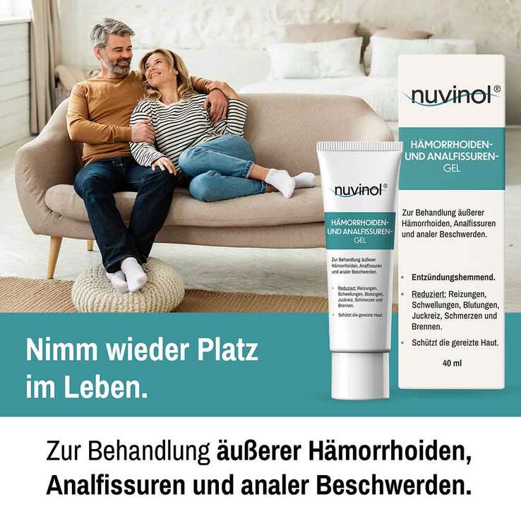 Nuvinol Hämorrhoiden-Gel und Analfissuren-Gel, 40 ml