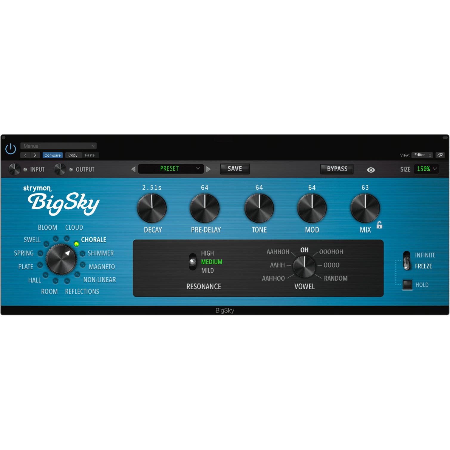 Strymon Big Sky plugin multidimensionale reverb plugin (download)