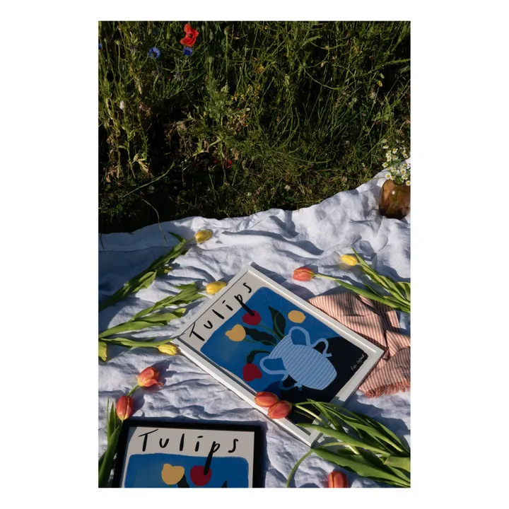 Rose England Affiche Tulips | Bleu