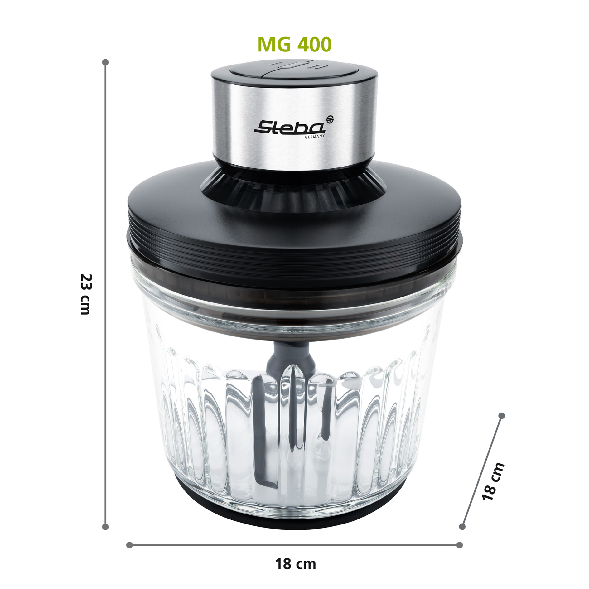 STEBA Multizerkleinerer MG 400 - schwarz - 2 Liter