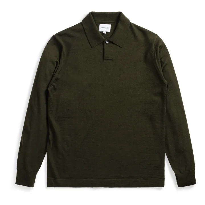 Norse Projects Polo Jon Tech Merino | Vert