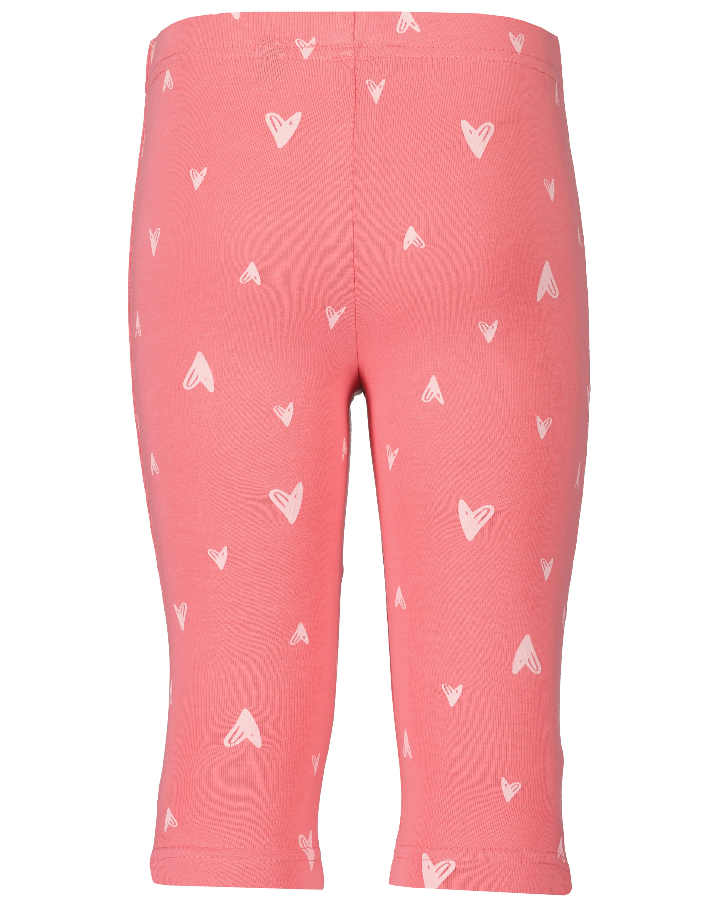 Capri-Leggings HEARTS AOP in lachs