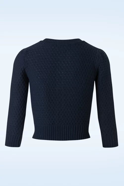Mak Sweater Jennie vest in marineblauw