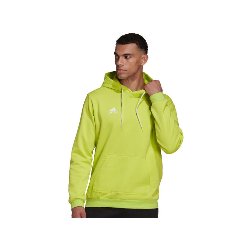 Sweat capuche Adidas Entrada 22 Vert Fluo