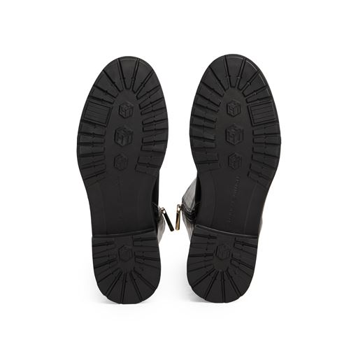 Tommy Hilfiger TH Logo Langskaftede Støvler, Black, 39