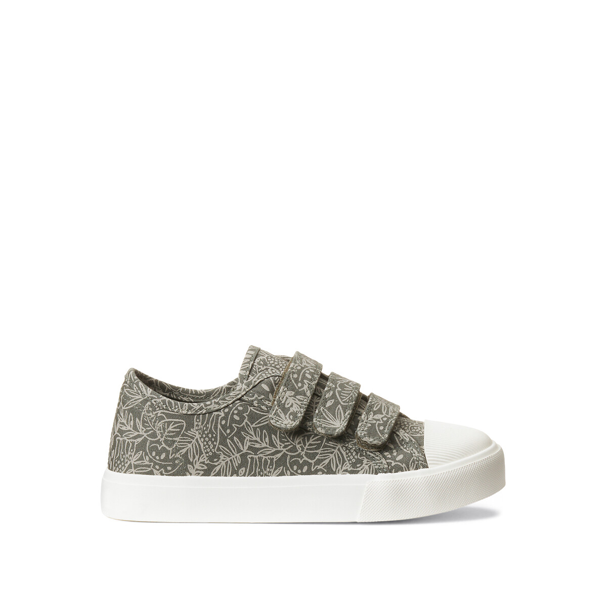 COLEÇÃO LA REDOUTE<br>Tênis de tecido com velcro, estampa de folha