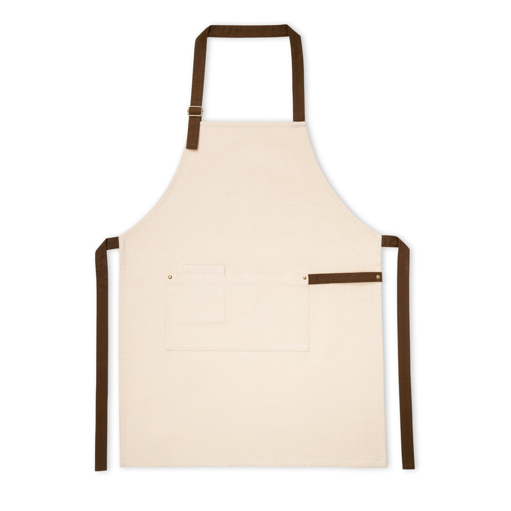 hi!dea 99815 - Tablier en toile 100% coton (320 g/m²) avec détails en métal