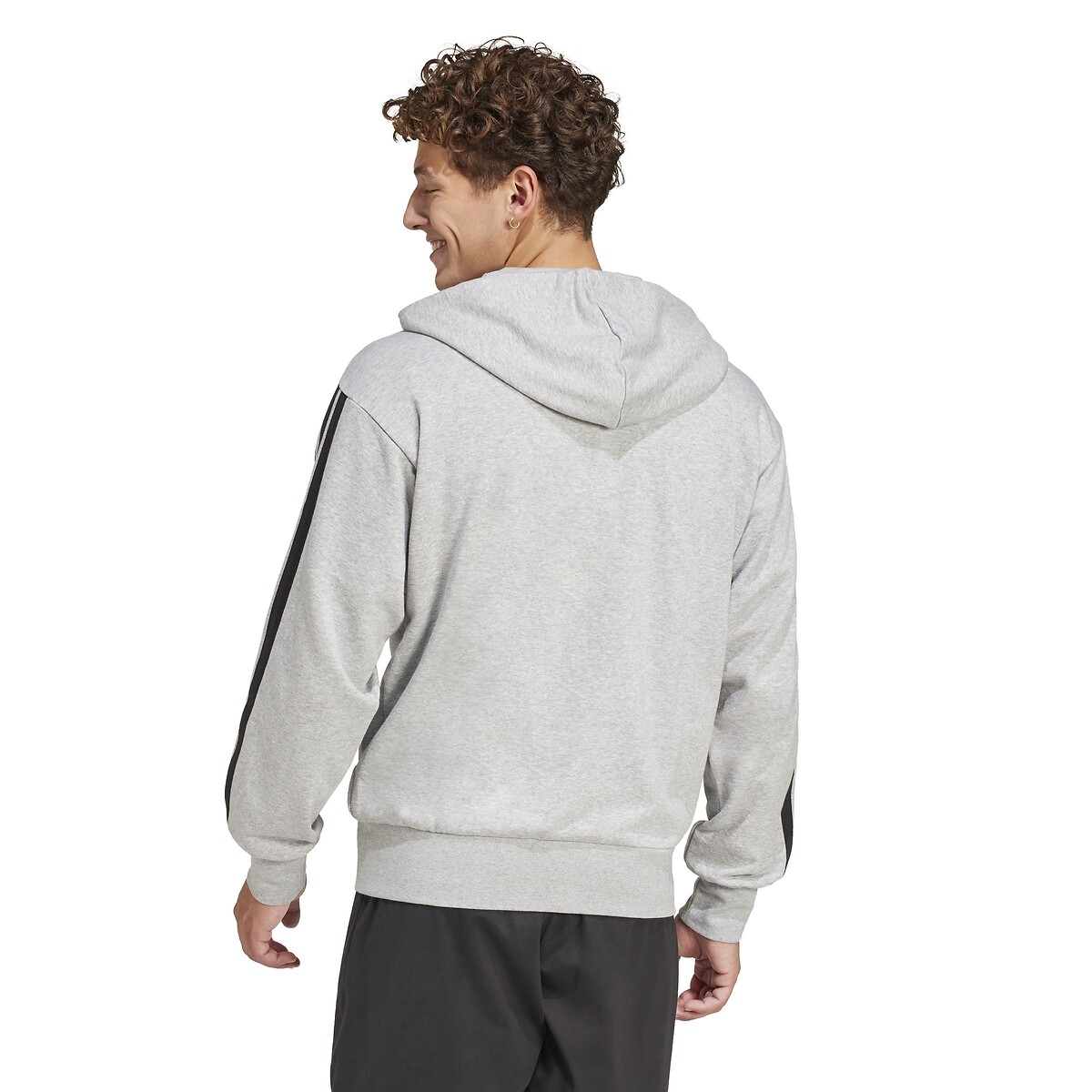ADIDAS ROUPAS ESPORTIVAS<br>Moletom com zíper Essencial