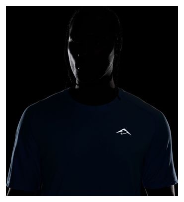 Maillot manches courtes Nike Solar Chase Bleu Homme