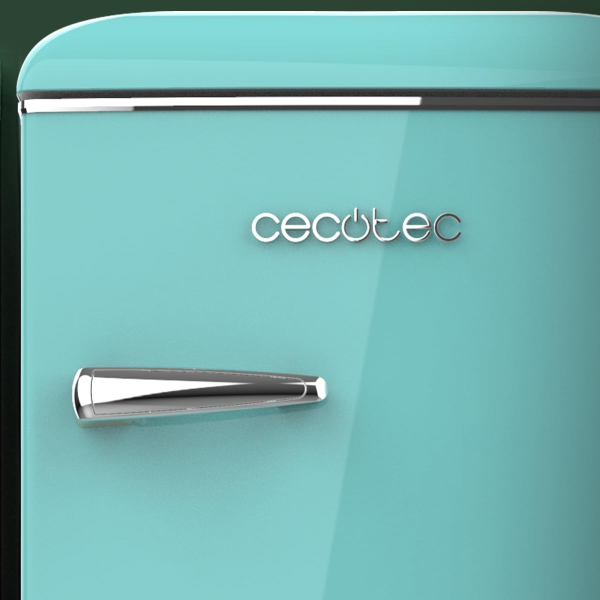 Cecotec Mini Frigo Bolero CoolMarket TT Origin 45 Rouge. Réfrigérateur de Table Rétro 45L, 55 cm de Haut, 44,7 cm de Large, Classe Énergétique E, Bac à Glaçons et Poignée Chromée, Rouge