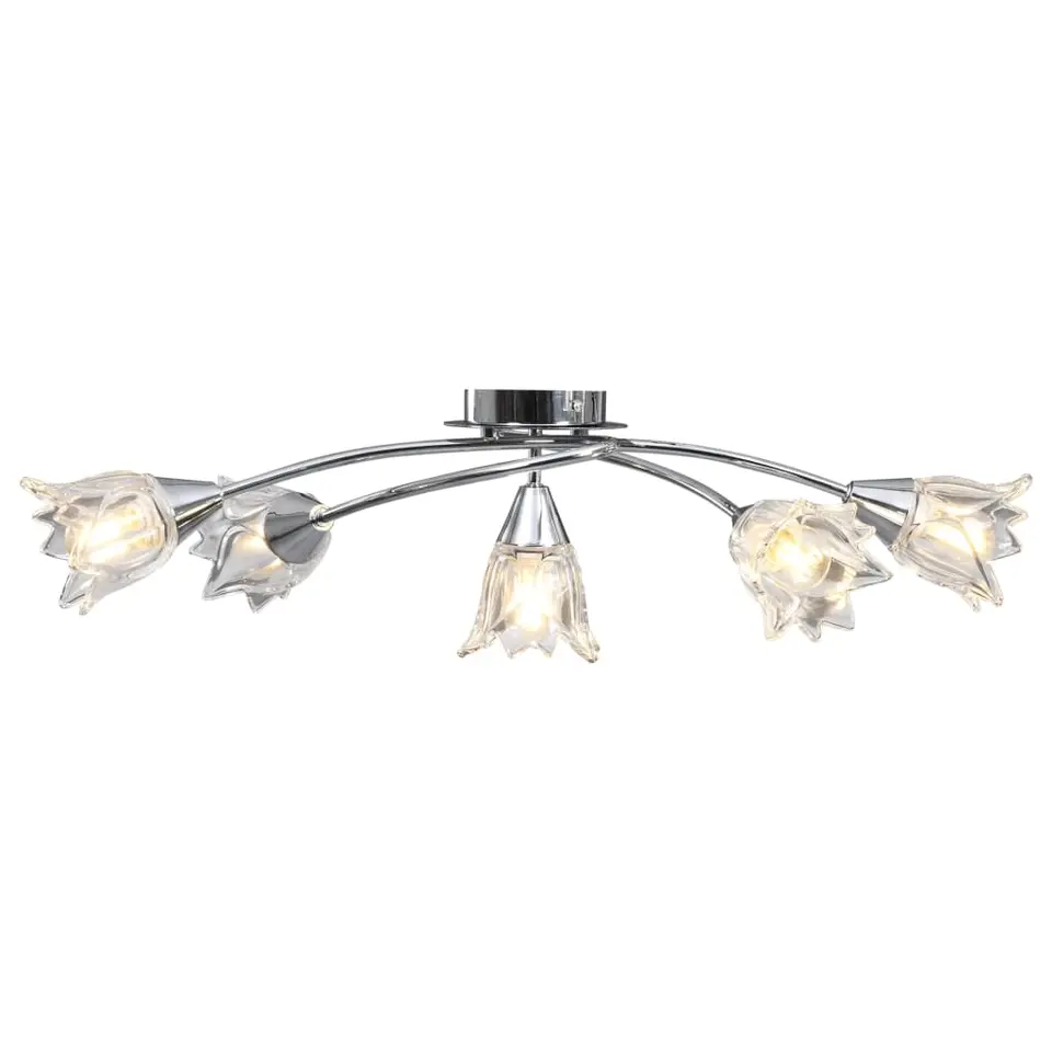 vidaXL - Plafondlamp - Transparent - Glas