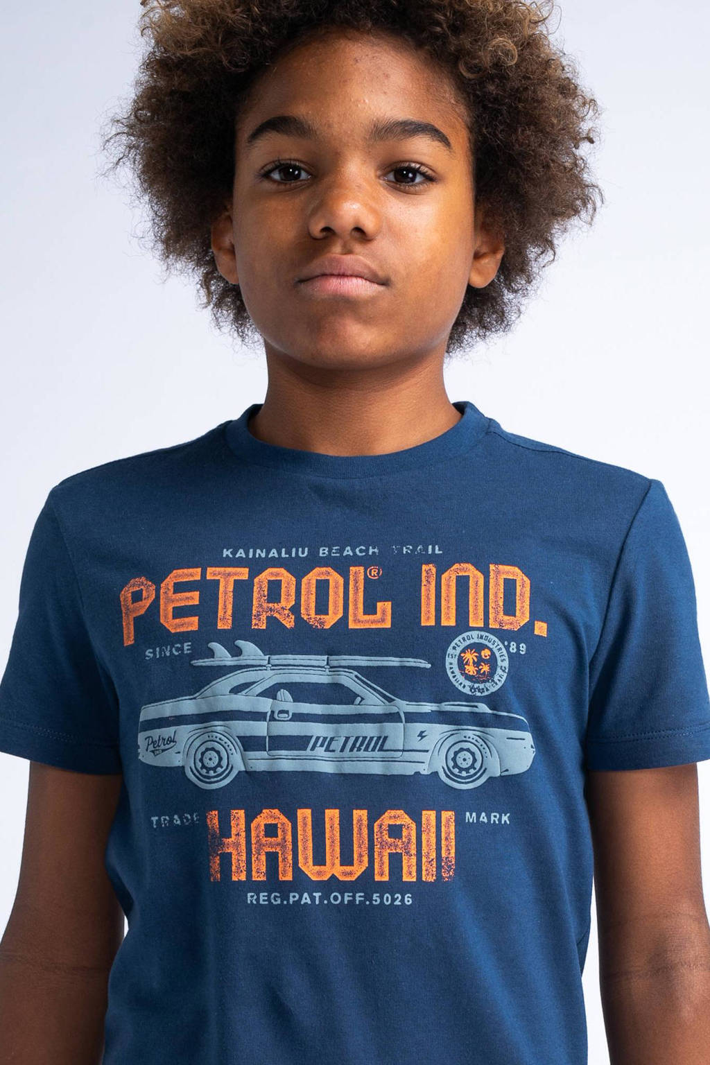 Petrol Industries T-shirt met logo blauw