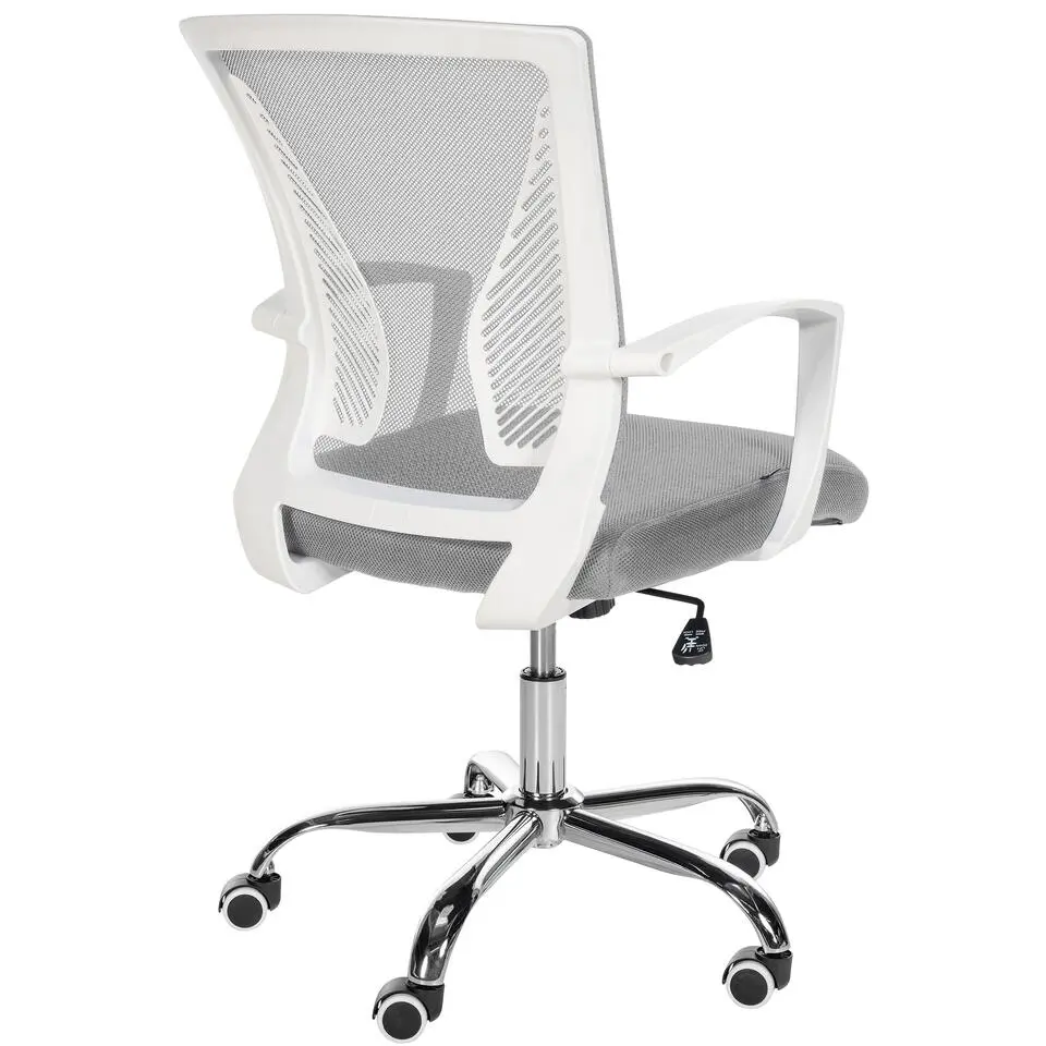 CLP Bureaustoel Tracy chroom Frame - Microfiber - licht grijs
