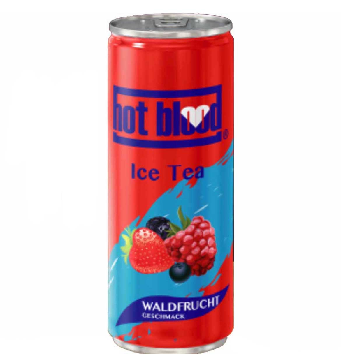 hot blood Ice Tea Waldfrucht Dosen 24 x 330ml MHD:8.7.26