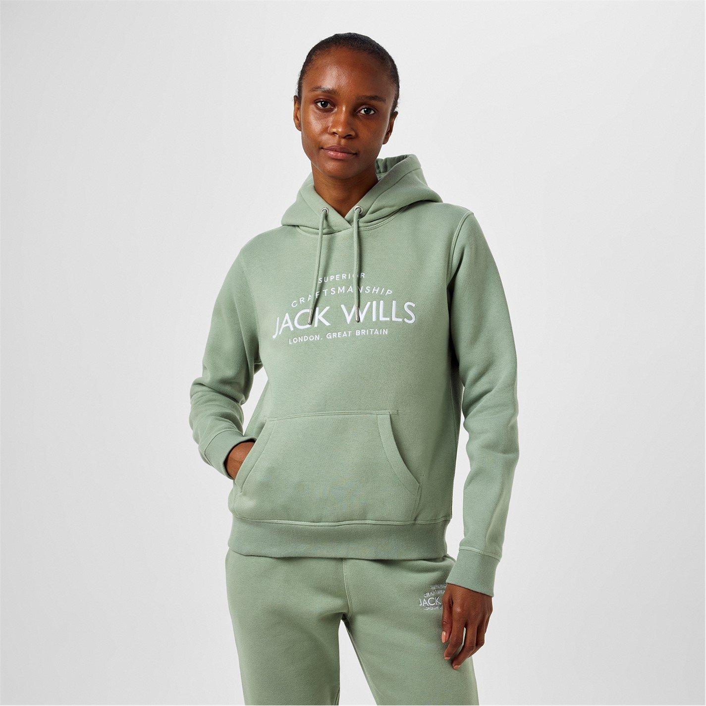 Jack Wills JW Hunston Graphic Logo Hoodie