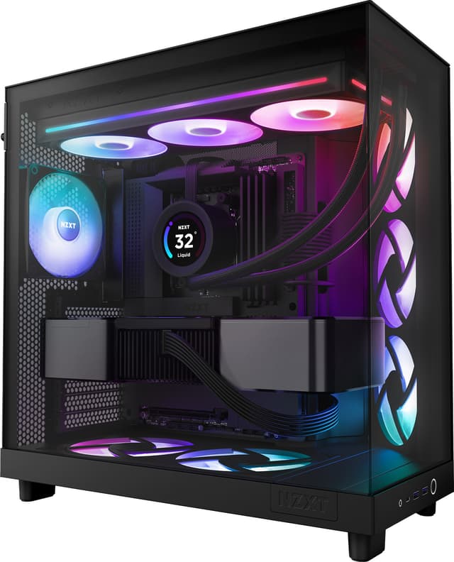NZXT F360 RGB Core 360mm Unibody blæser (sort)