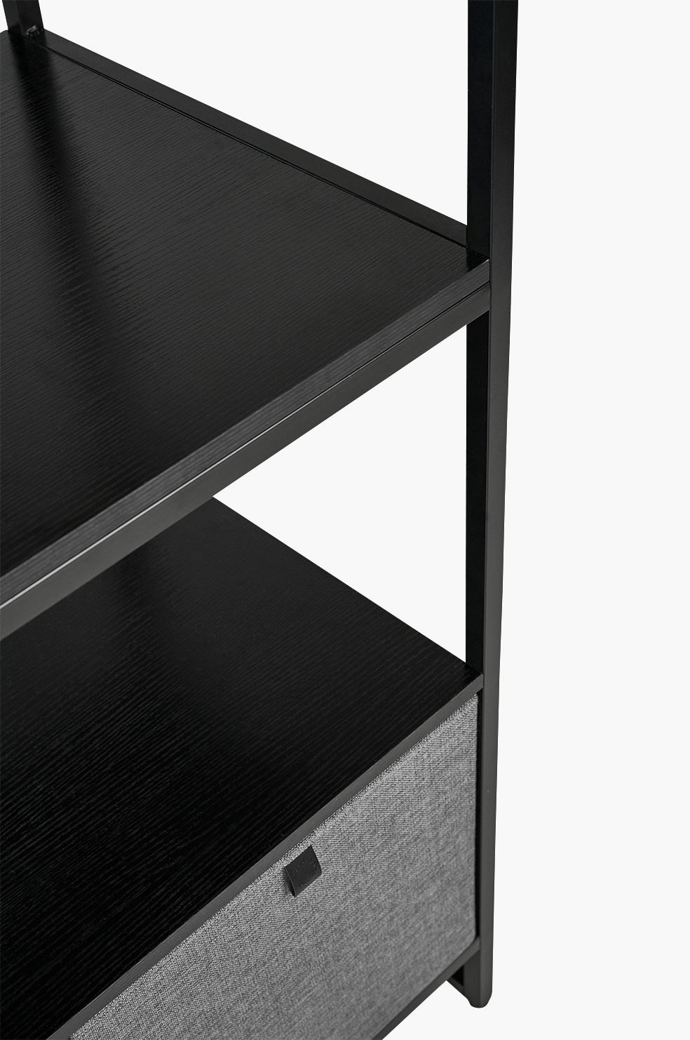 Klesstativ svart - 84x46,5x215 cm