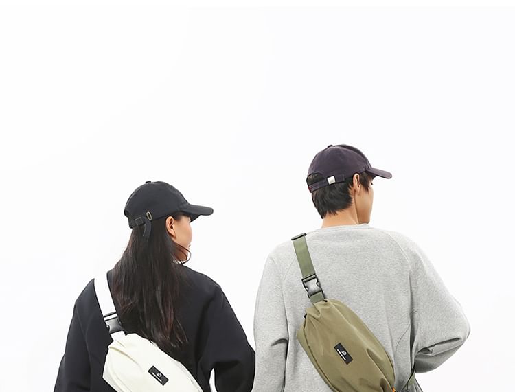 SUNMAN - Effen crossbodytas met gesp