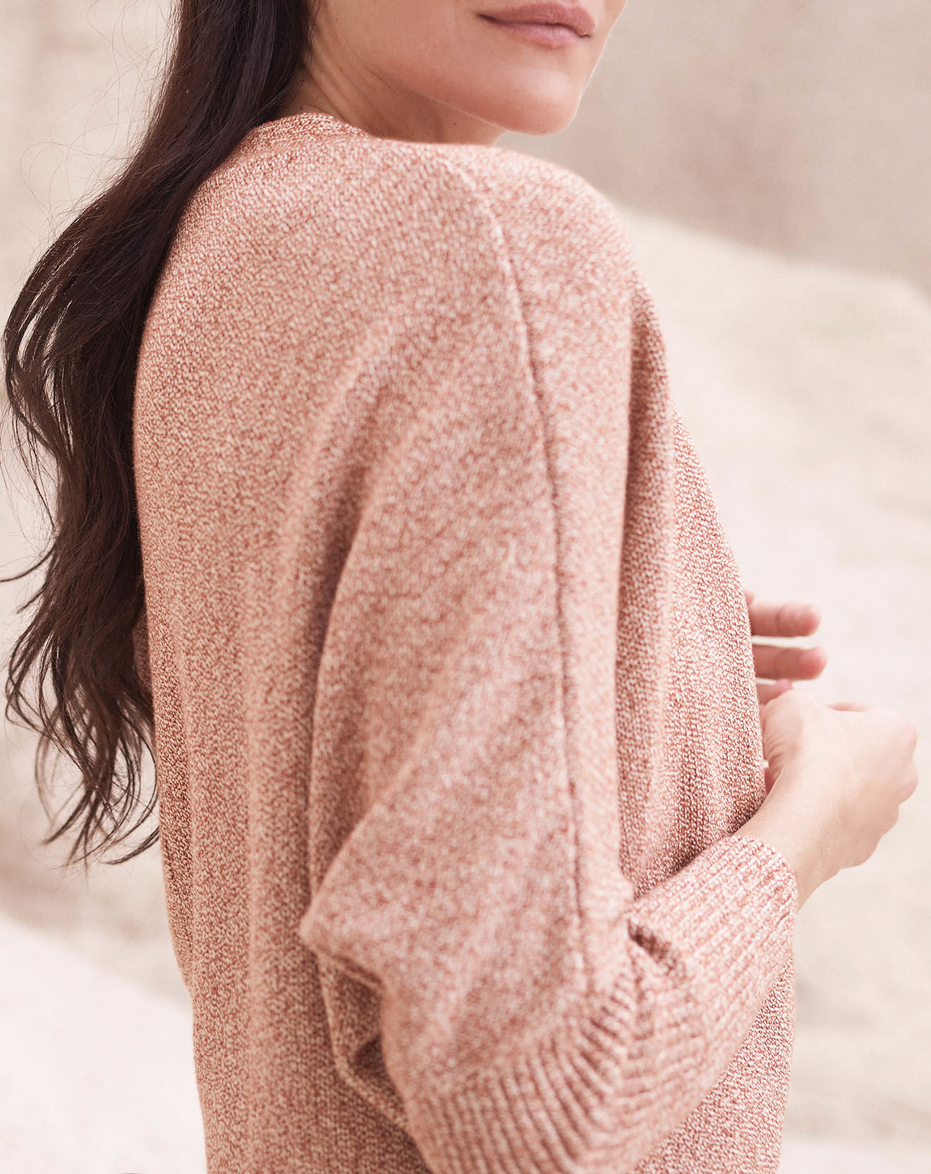 Caroll Gilet 100% Coton Bio Sylvie cacao