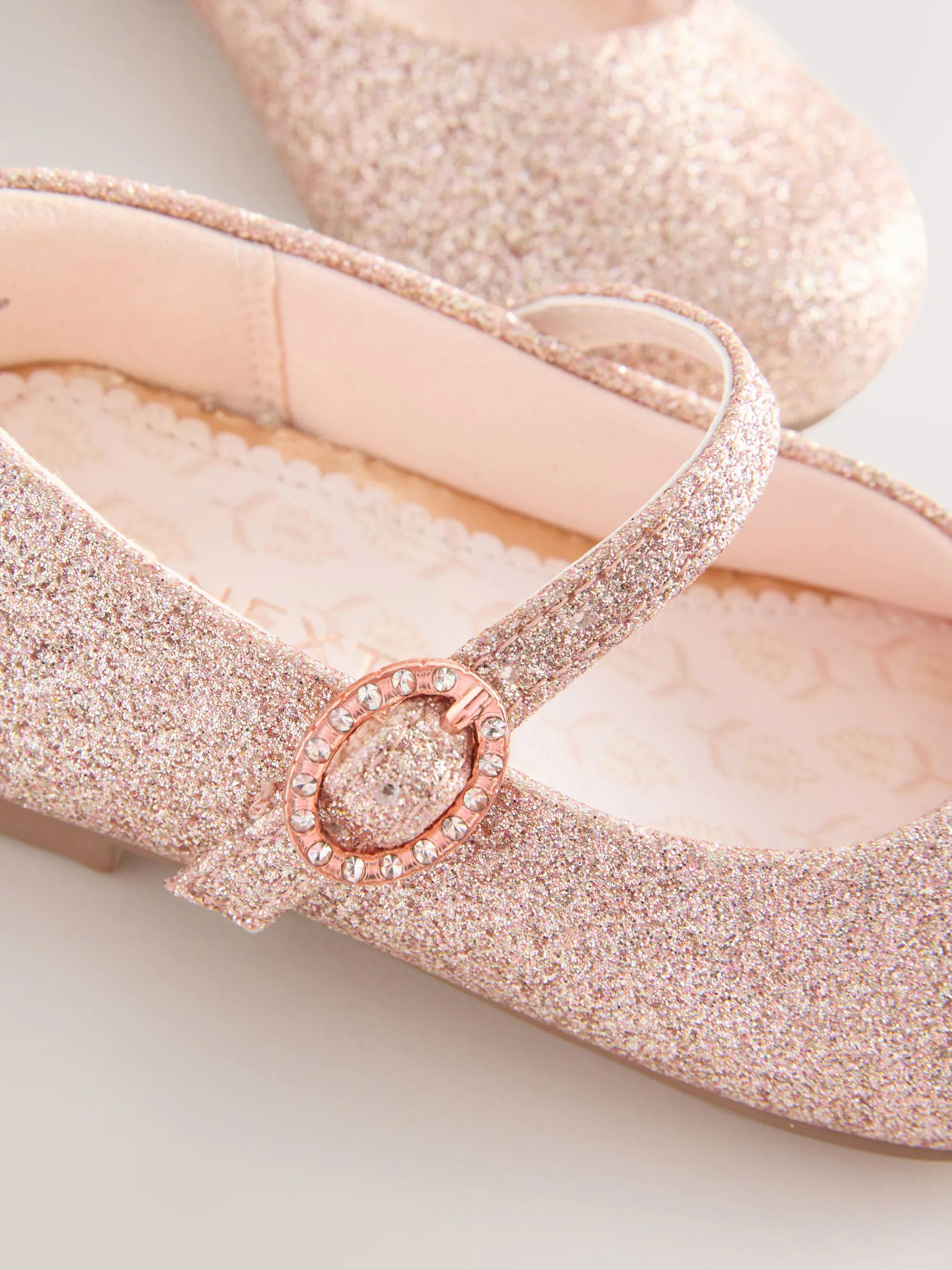 Roze glitter - Mary Jane gelegenheidsschoenen voor bloemenmeisjes
