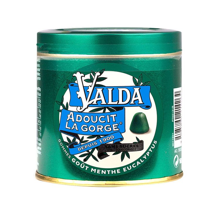 Valda gommes menthe & eucalyptus sans sucre 160g