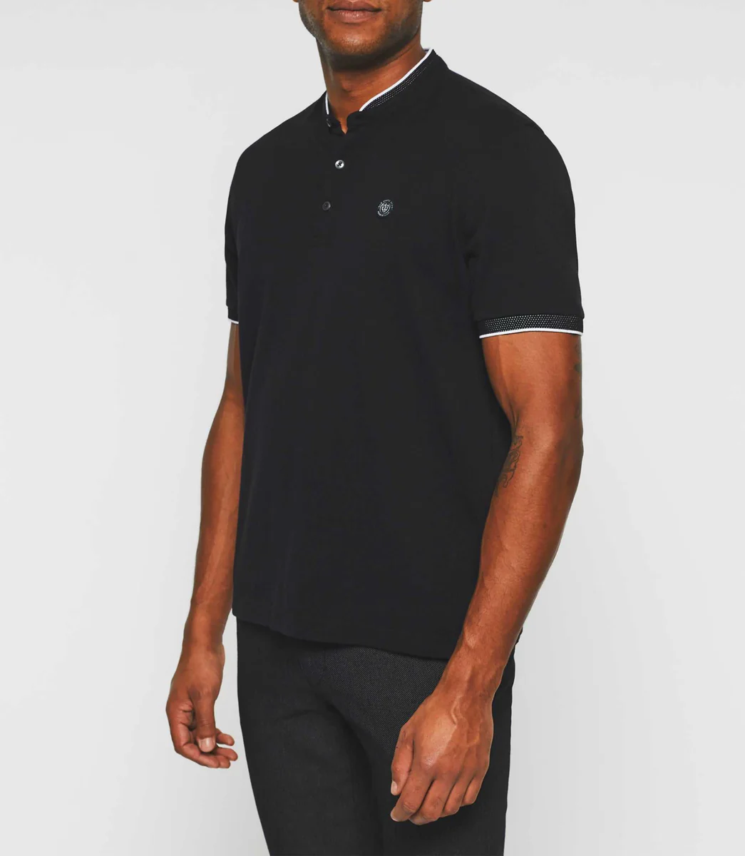Polo manches courtes noir 