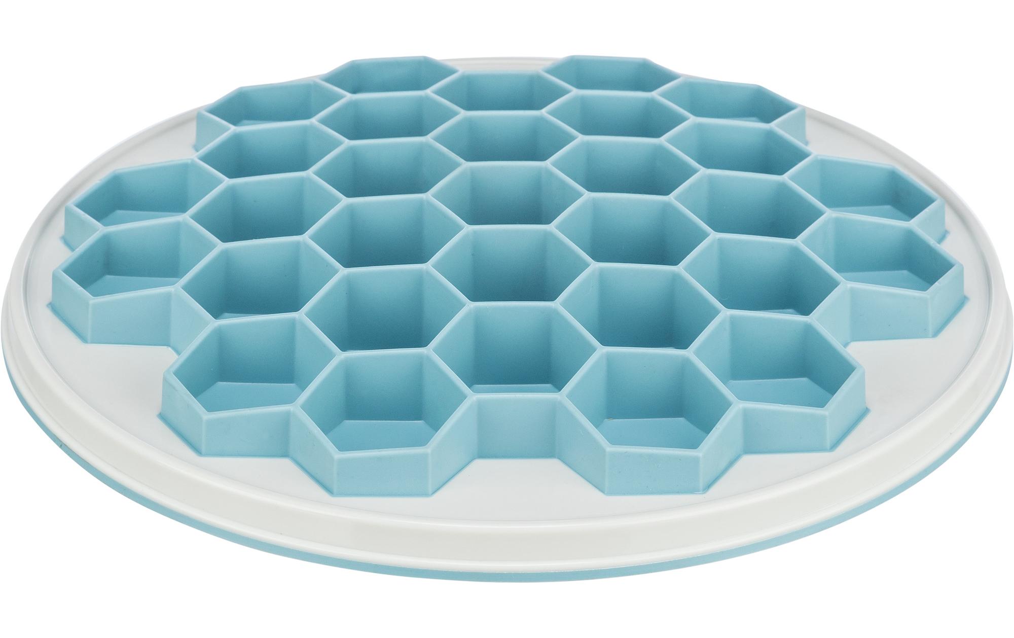 Futtermatte Slow Feeding Hive, Ø 30 cm, BlauAnti-Schlingmatte