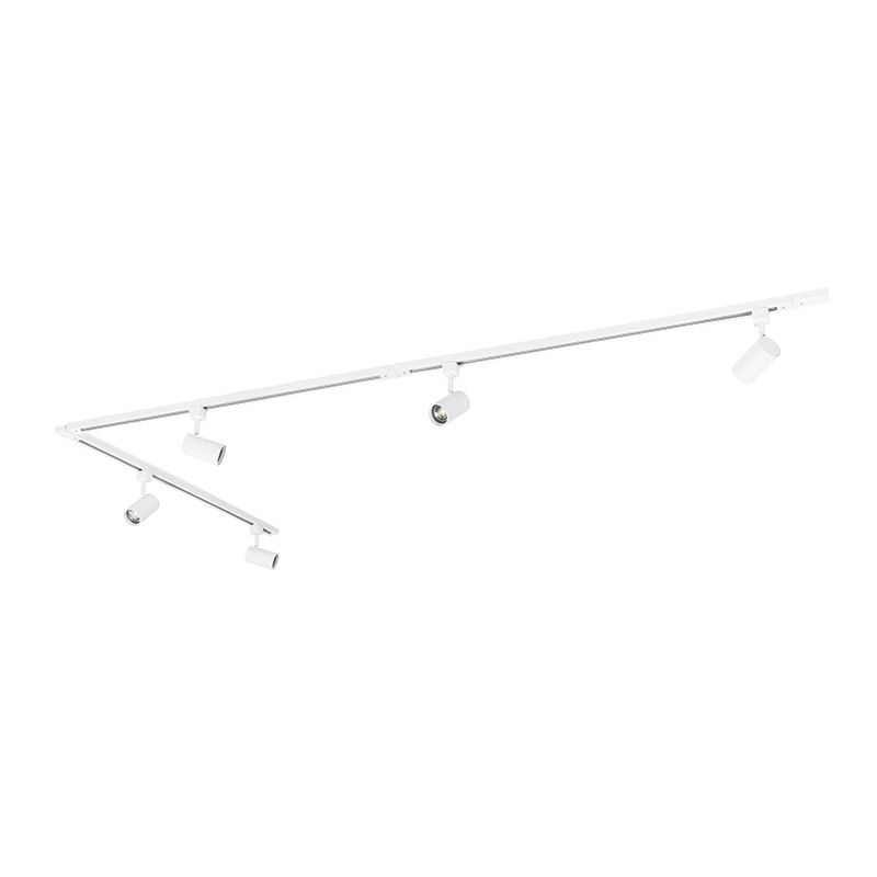 Smart railsysteem wit 1-fase 5-lichts incl. Wifi GU10 - Iconic Jeana