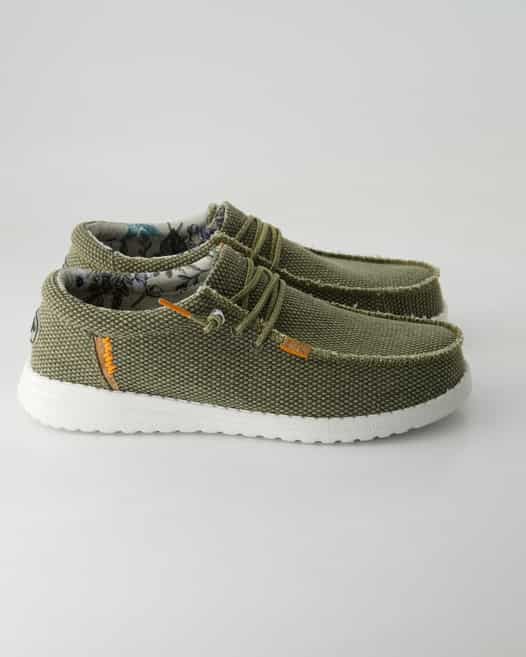 Fusion Jack Jute moss Slipper in Grün