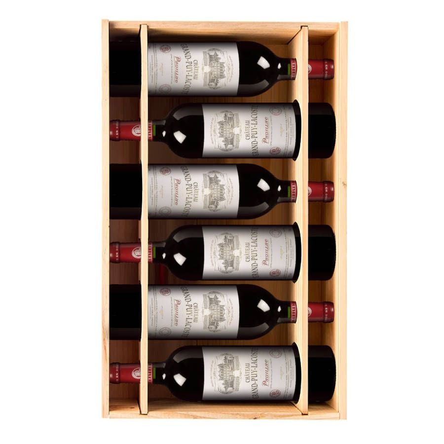 Château Grand Puy Lacoste 2017 - 6 bouteilles & Caisse bois