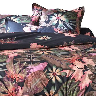 Linge de lit à grandes fleurs - BECQUET CRÉATION