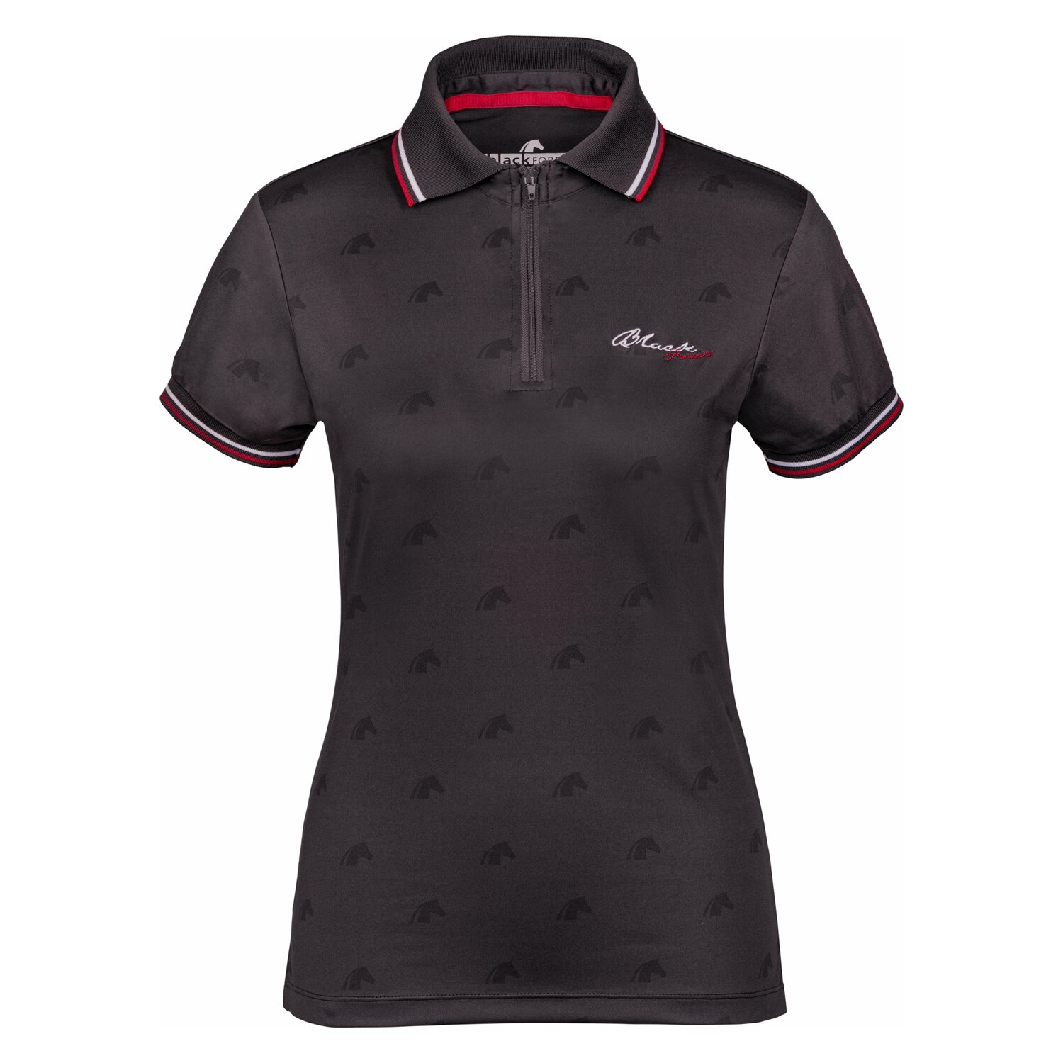 black forest Poloshirt Allover  - anthracite