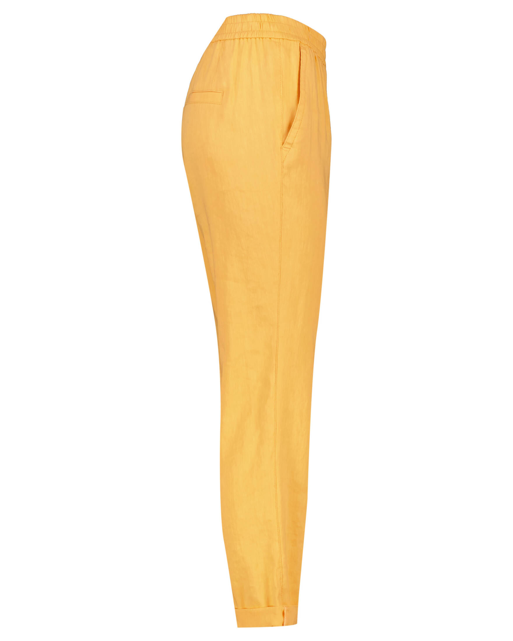 Marc Cain| Damen Flat-Front-Hose mit Leinen