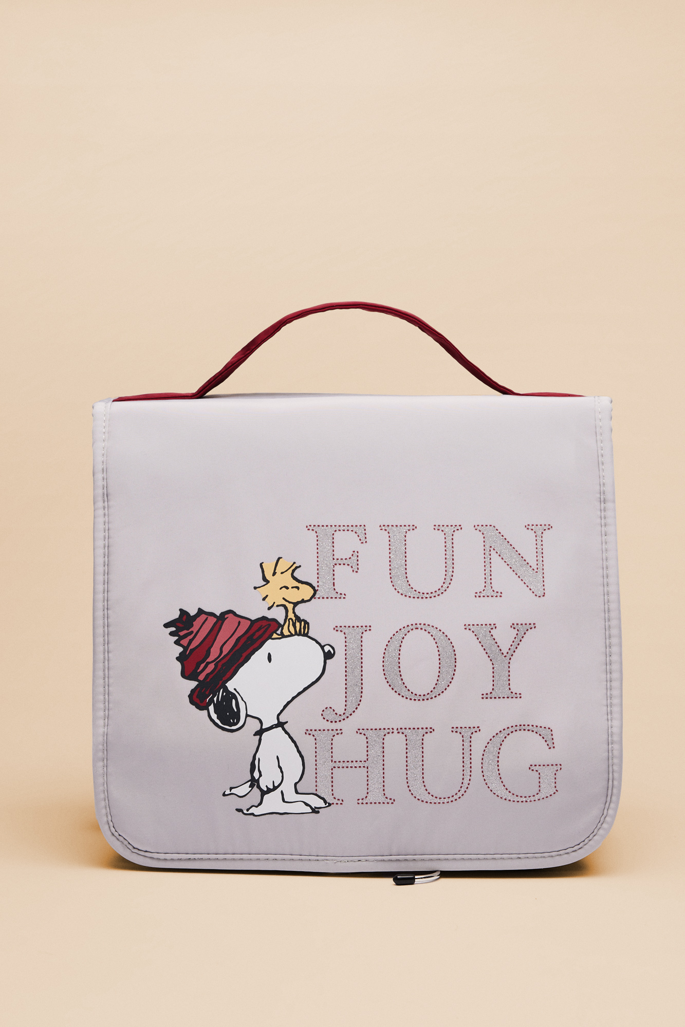 Nécessaire Snoopy com gancho para pendurar