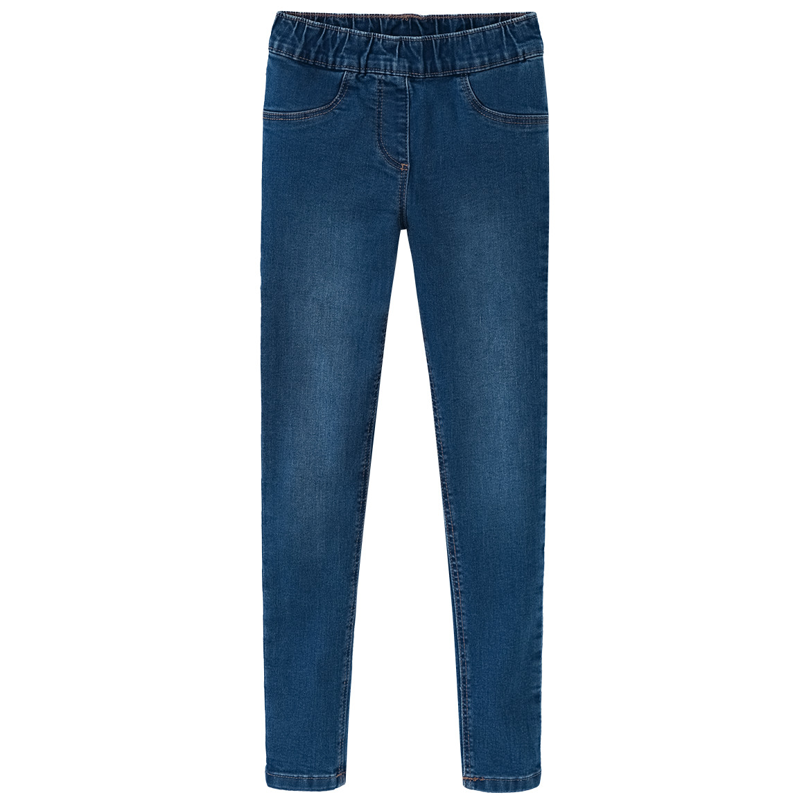 Famy 2 Mädchen Jeggings mit Stretch-Bund hellblau / dunkelblau