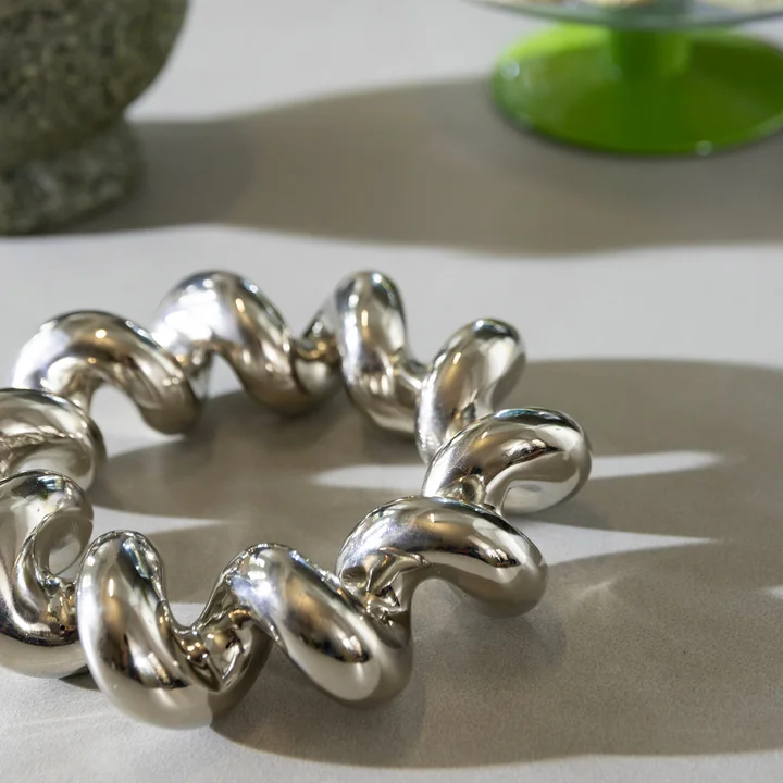 &klevering - Twist Topfuntersetzer, Ø 17,5 cm, silber