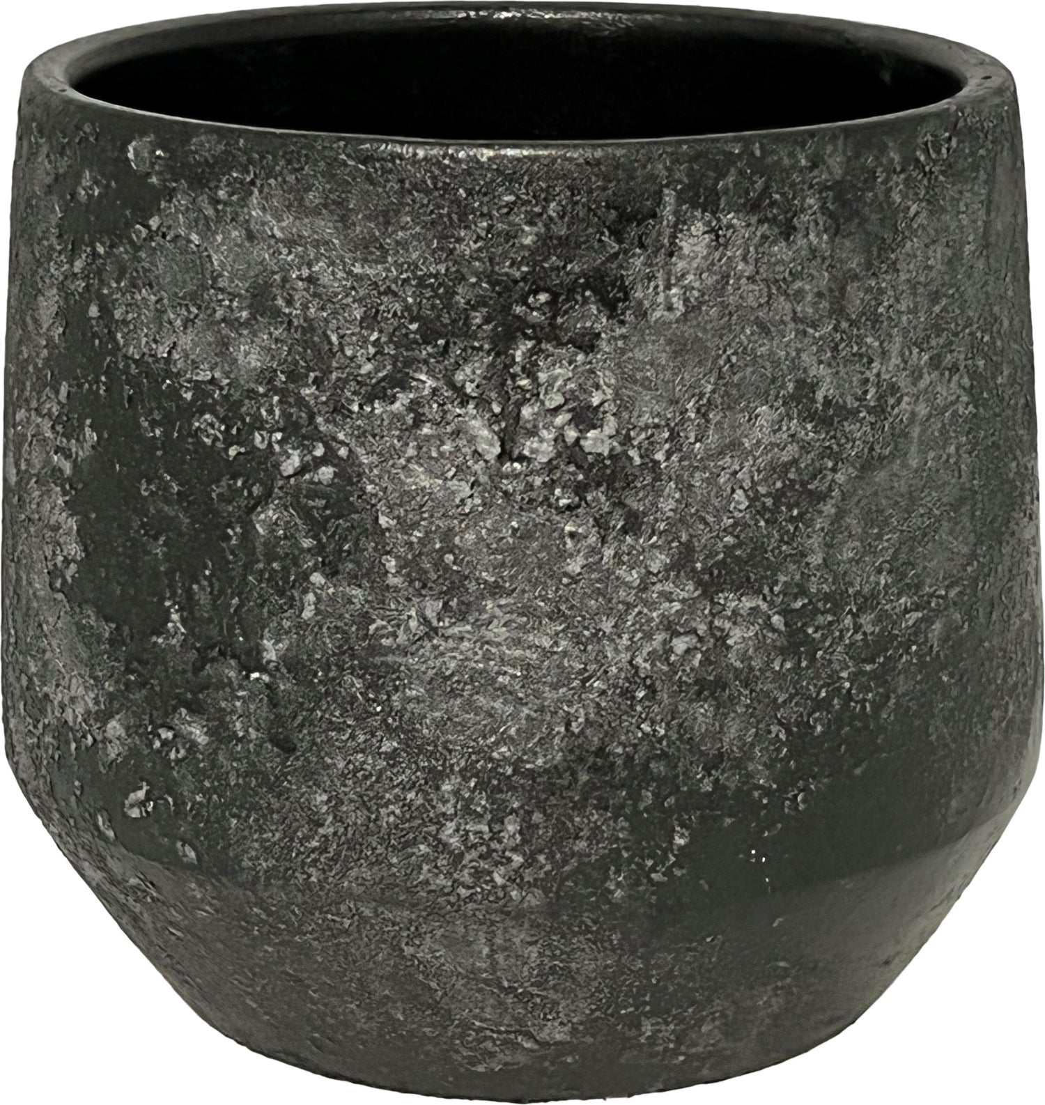 HS bloempot Napoli zwart D 33 H 31 cm