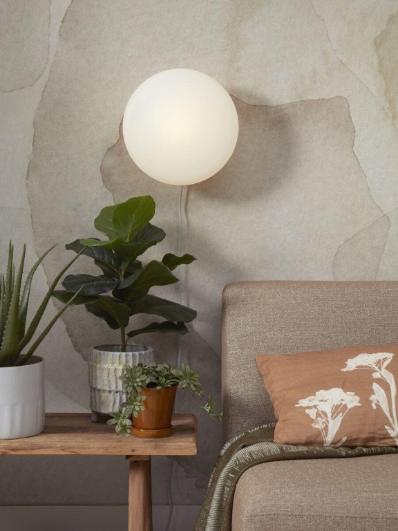 It's about Romi Sapporo wandlamp large Ø34 zand/wit