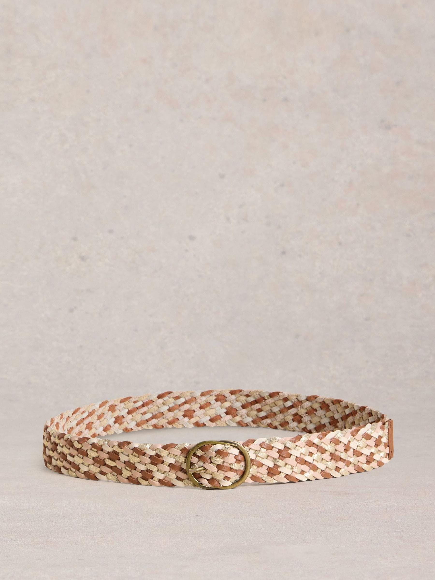 Bruin - White Stuff Leather Weave Belt